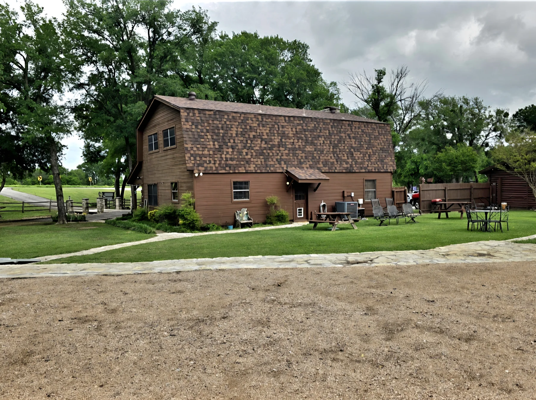 Guesthouse exterior at Chisholm Trail Rustic Venue